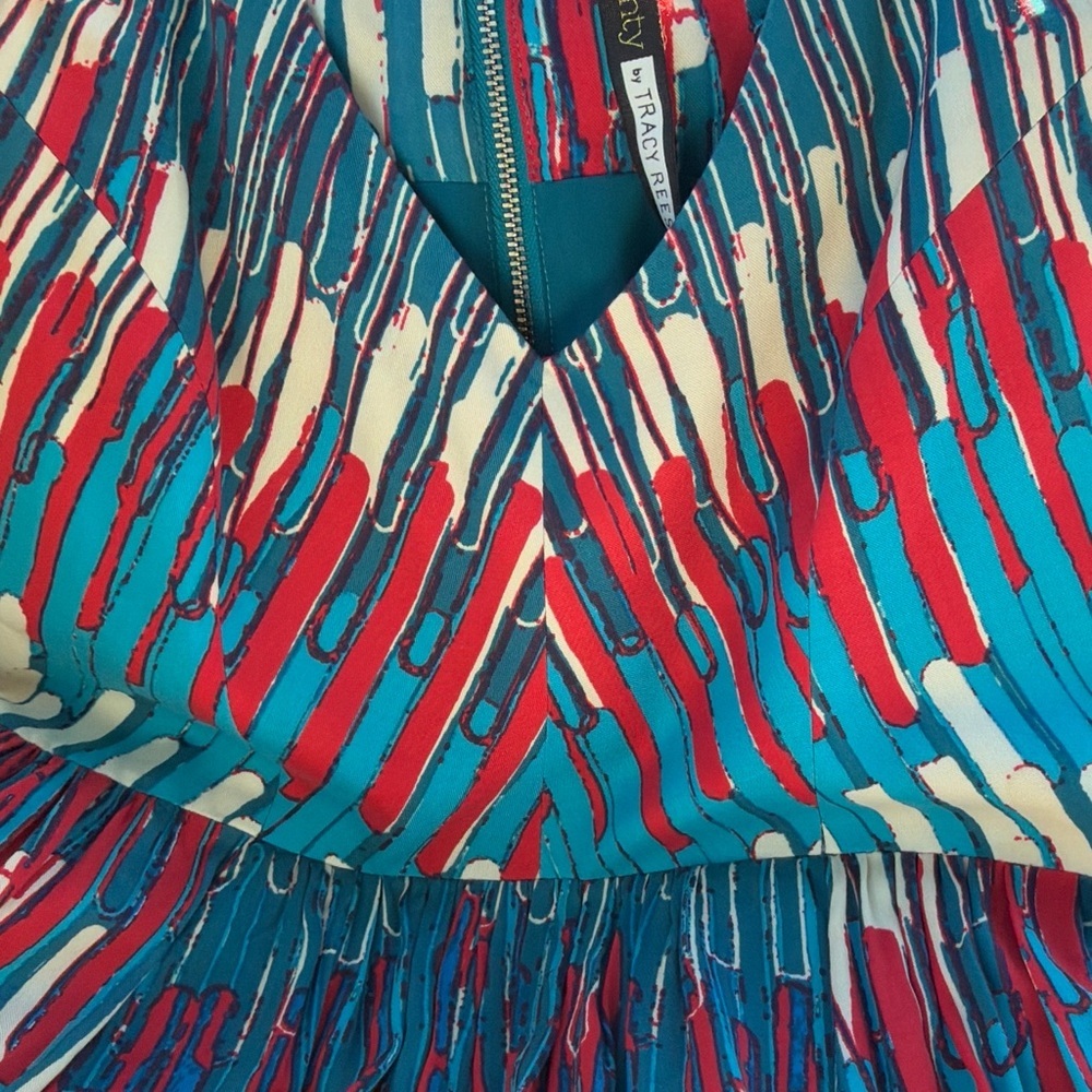 Anthropologie Plentyby Tracy Reese Fit and Flare Abstract Patterned Dress Size 2 - Picture 3 of 5